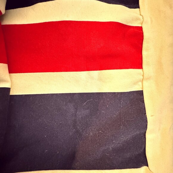 Tommy Hilfiger Reversible Pillow Sham 2 Pc Striped Nautical Flag 20 X 26 Cotton - Picture 9 of 9